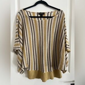 Ashley Stewart - Drape Sleeve Glitter Sweater